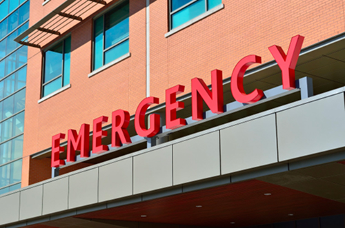 Hospital emergency sign